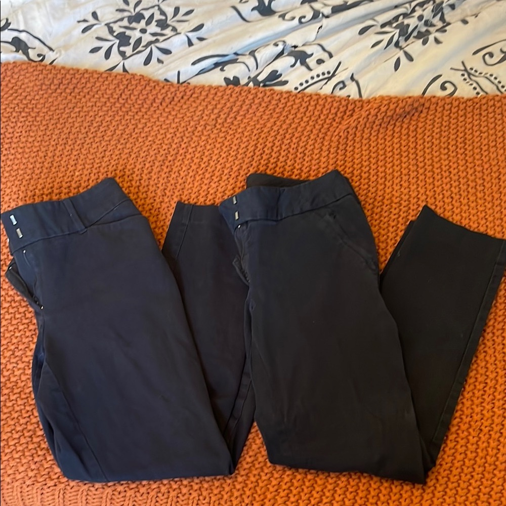 2 pair of LOFT black chinos Classic Style.